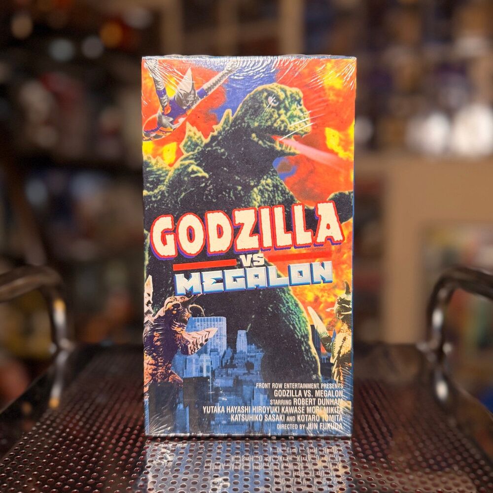 Brand New Godzilla Vs Megalon VHS Front Row Entertainment Jet Jaguar Gigan Kaiju